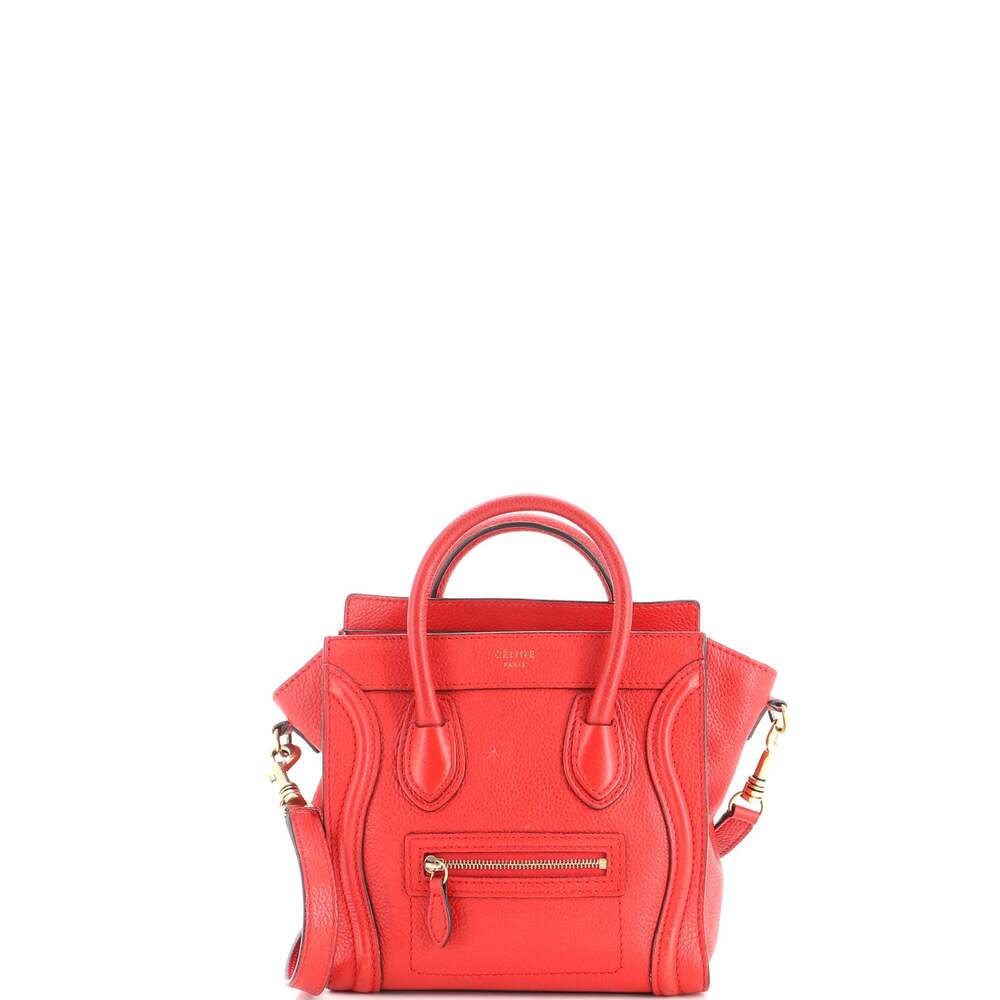 Celine Luggage Bag Grainy Leather Nano #311886C15B